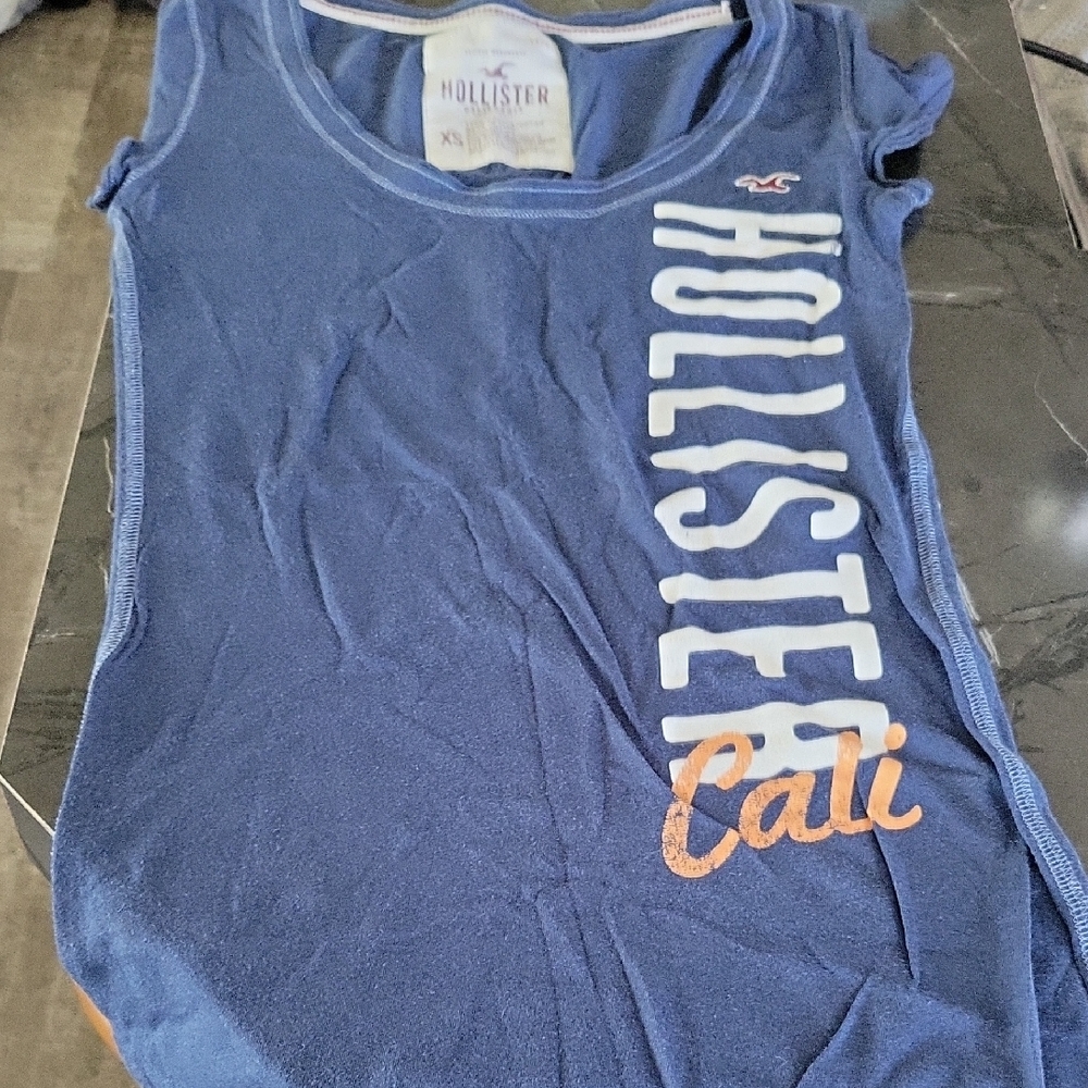 Hollister Women's Blue Tank Top
